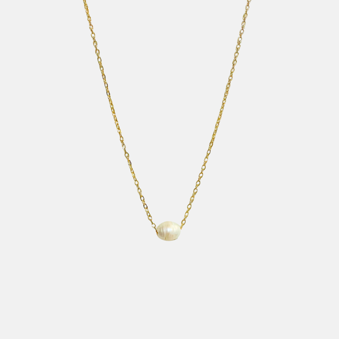 Solo Pearl Necklace | 14K Goldfilled