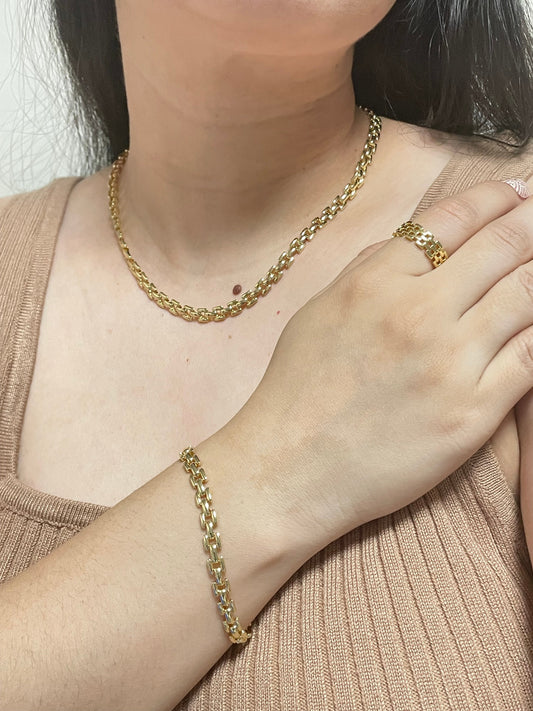 Iris | 14K Gold filled Panther Chain Bracelet