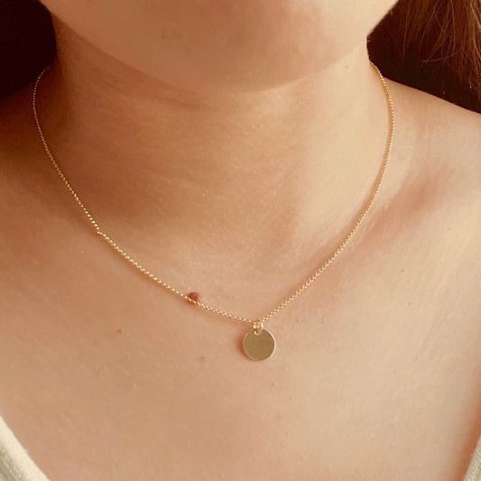 Julia | 14K Gold filled Disc Necklace