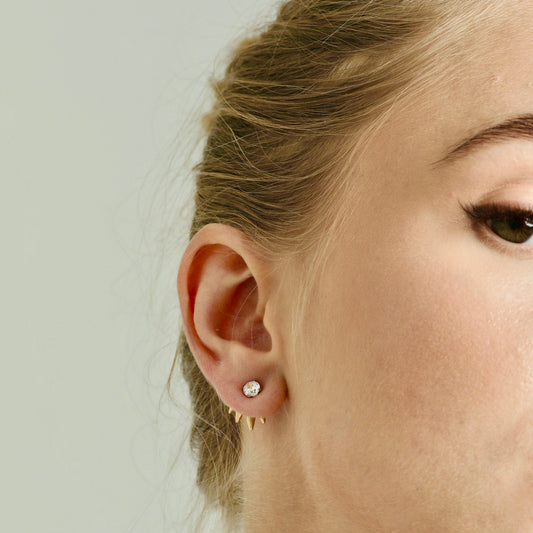 Sylvia | 14K Gold filled Spike Earring Jackets