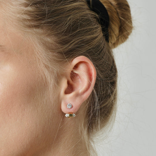 Holly | 14K Gold filled Howlite Spike Earring Jacket