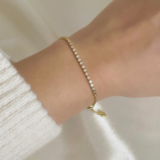 Lana | 14K Gold filled Adjustable Tennis Bracelet