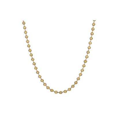 18K Gold Plated Stainless Steel Bead Chain - CHARM BAR