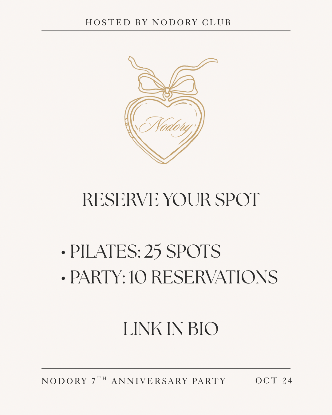 7th Anniversary Party - Pilates + Charm Bar