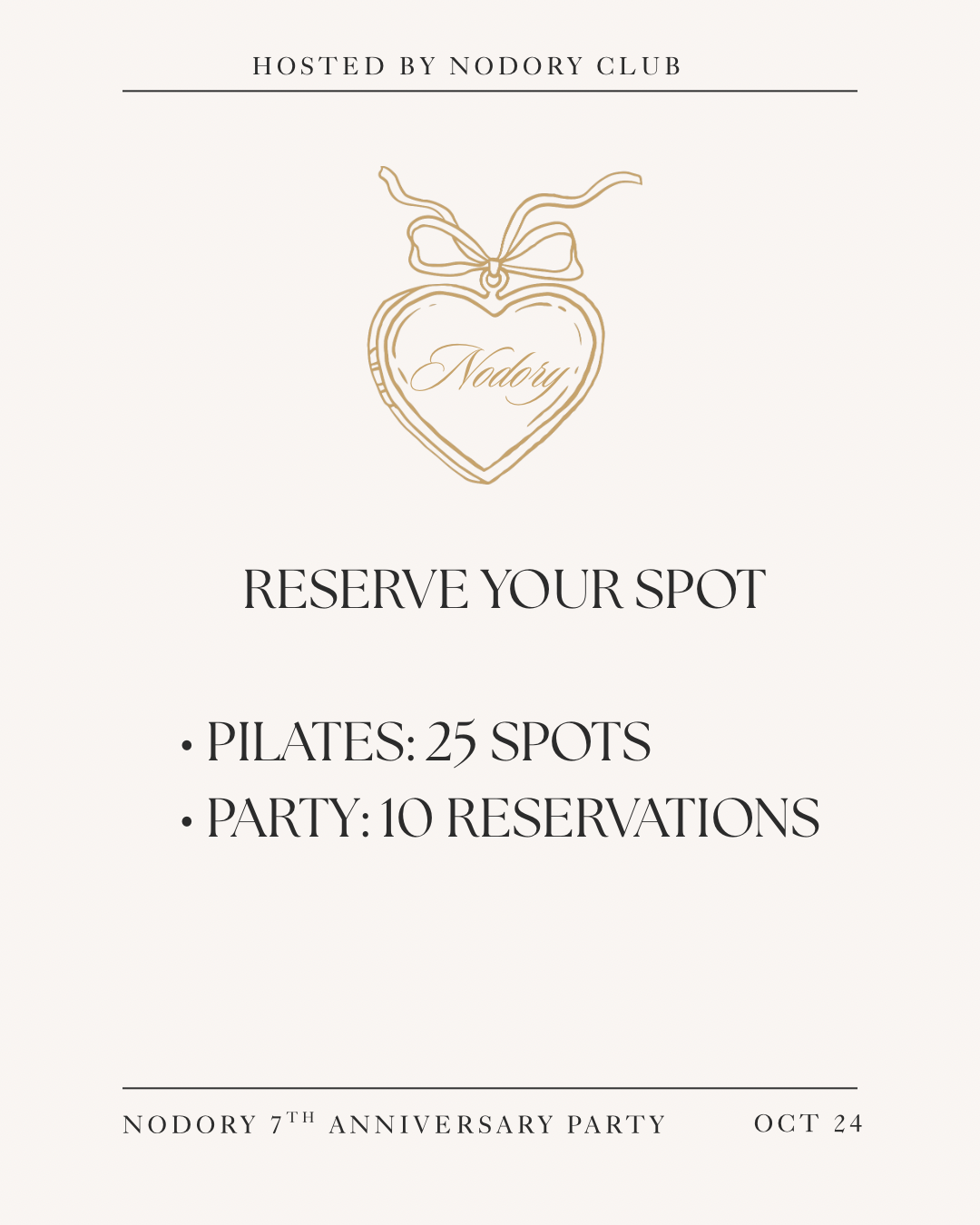 7th Anniversary Party - Pilates + Charm Bar