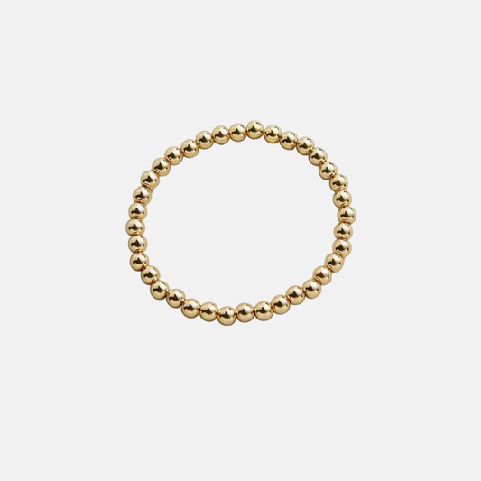 Amy | 14K Gold filled 5mm Bead Bracelet