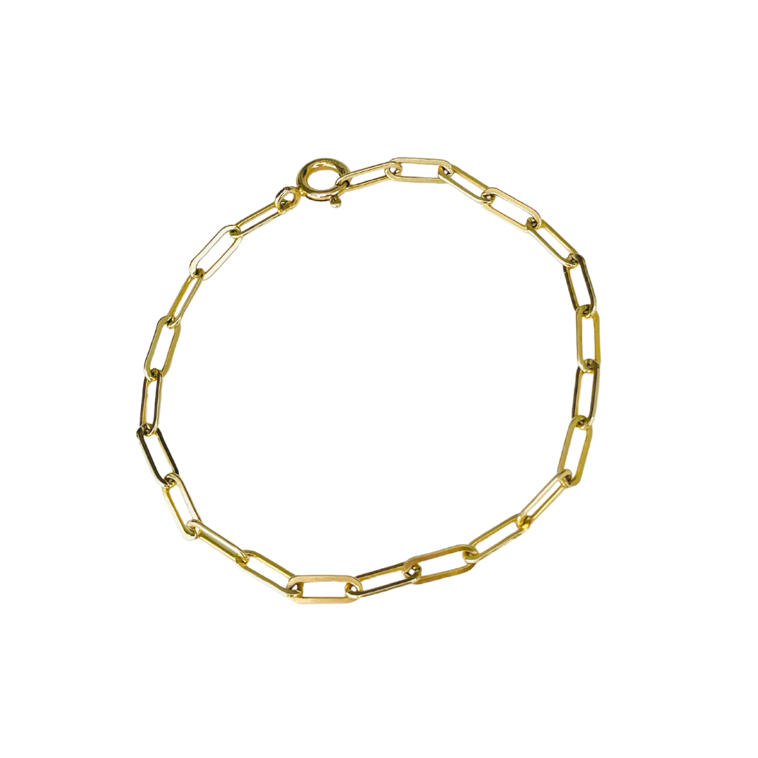 Aspen | 14k Gold filled Paperclip Anklet