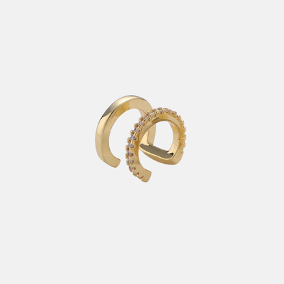 Beatrix | 14K Gold filled Pave Double Cuff Earrings