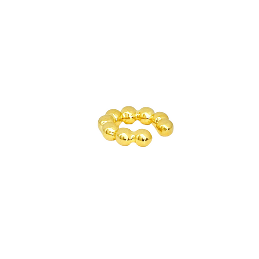 Betty | 14K Gold Plated Beaded Cuff Earrings