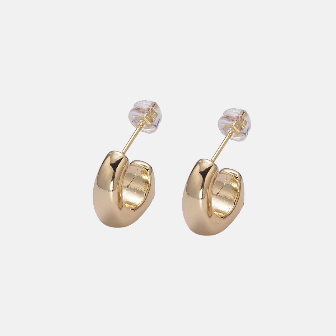 Briella | 14K Gold filled Bold Stud Hoop Earrings