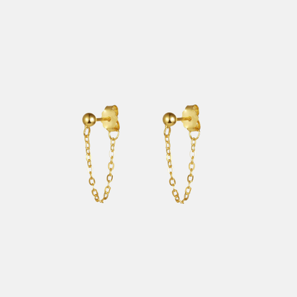 Charlie | 14K Gold filled Chain Huggies Earrings