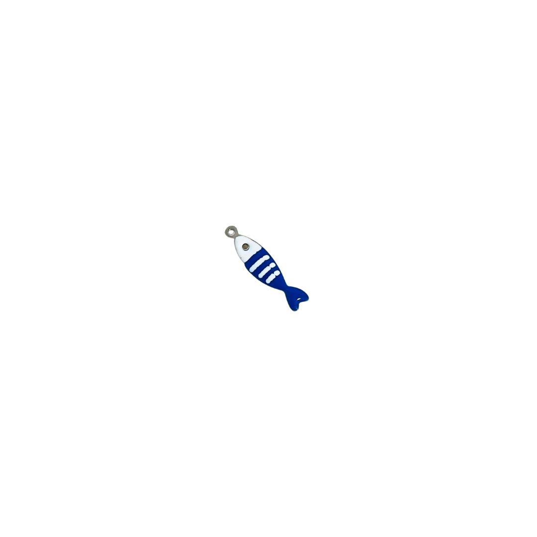 Enamel Blue Fish Charm