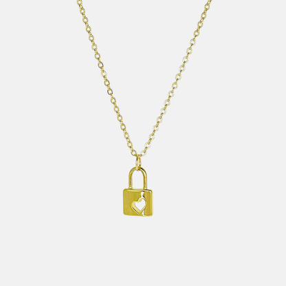 Harper | 14K Gold filled Heart PadLock Necklace