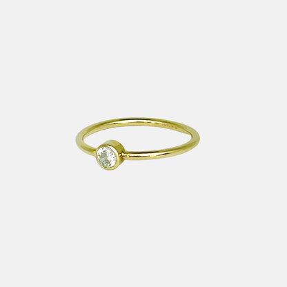 Kiera | 14K Gold filled Cz Solitaire Ring