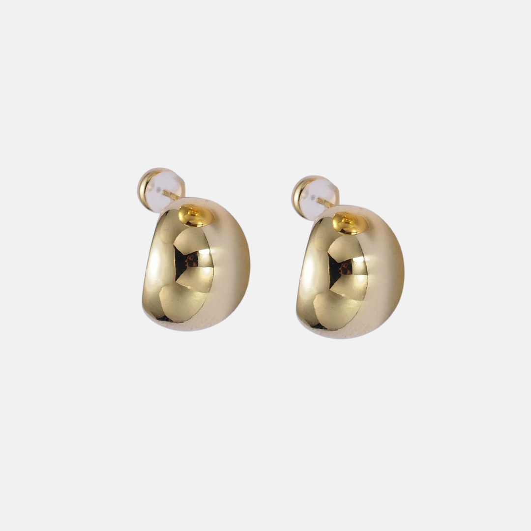 Mildred | 14K Gold filled Stud Dome Earrings