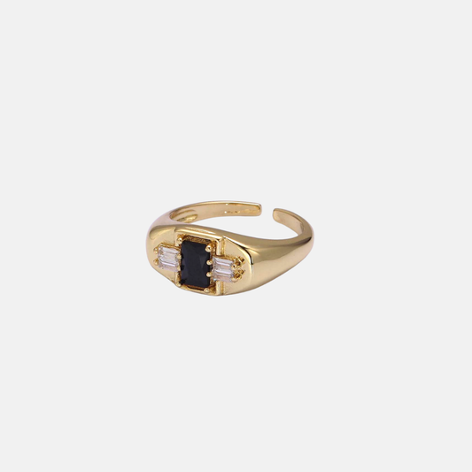 Monica | 14K Gold filled Onyx Ring