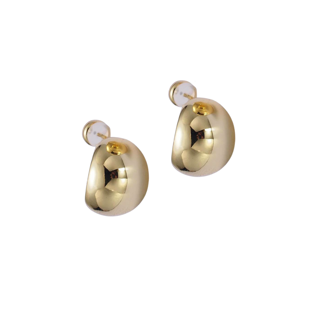 Mildred | 14K Gold filled Stud Dome Earrings