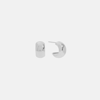 Ava | Mini Chunky Hoop Stud 18K Gold PVD