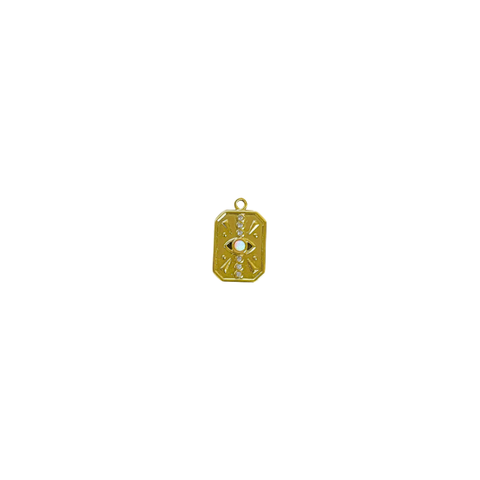 Opal Tarot Gold Charm
