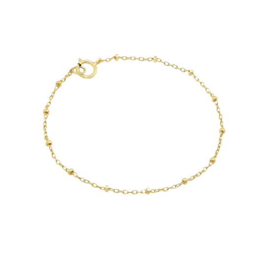 Paula | 14k Gold filled Satellite Chain Anklet