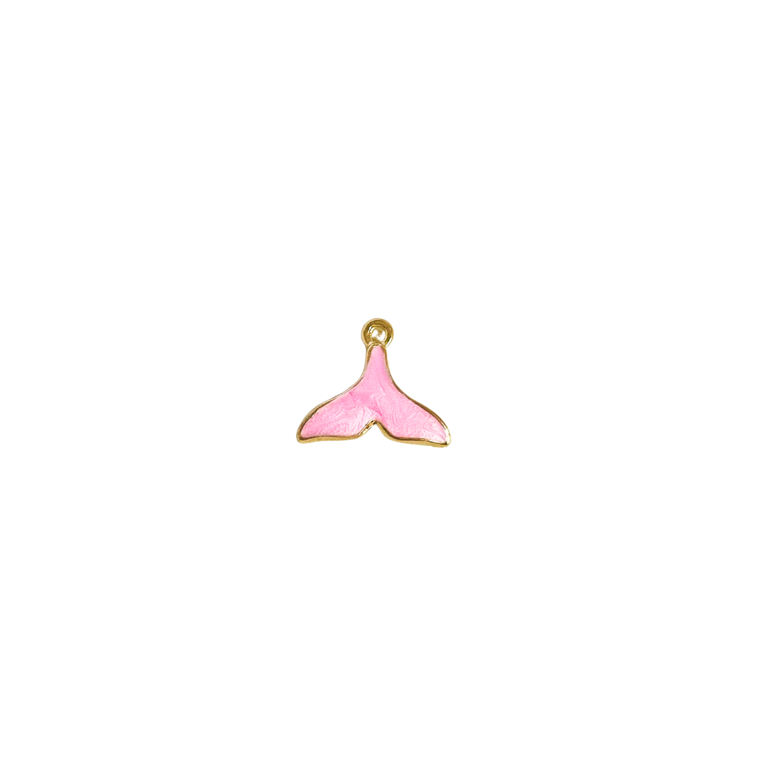 Enamel Mermaid Tail Gold Charm