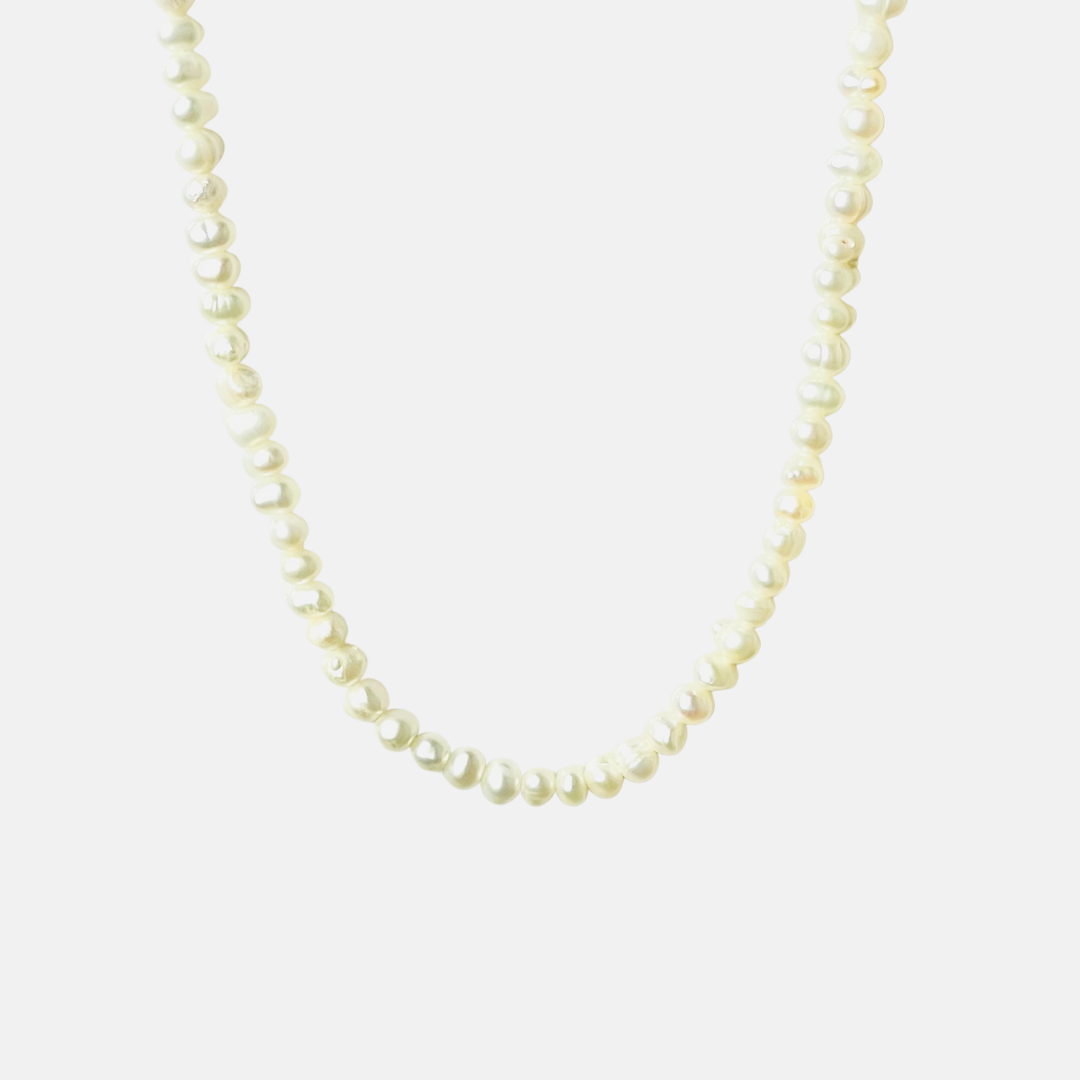 Riley | 14K Gold filled Dainty Pearl Necklace