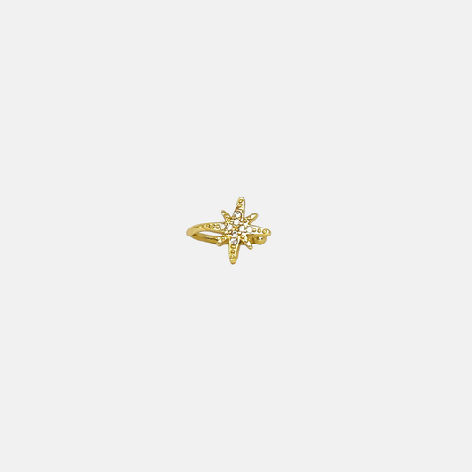 Scarlett | 14K Gold filled Pave Star Cuff Earring