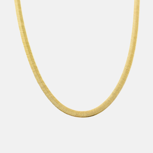 Stella | 14K Gold Plated Herringbone Necklace