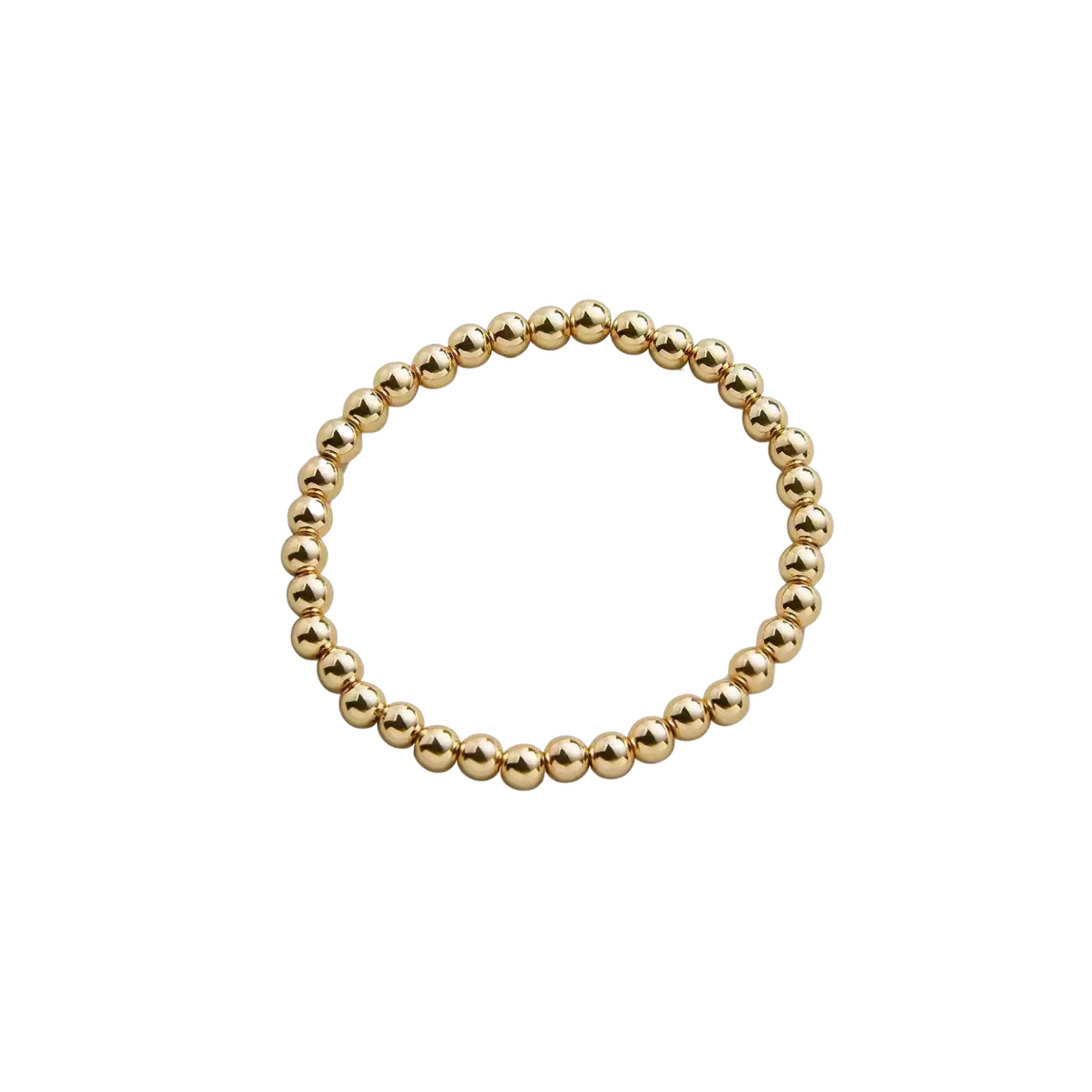Amy | 14K Gold filled 5mm Bead Bracelet