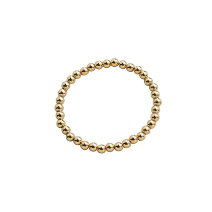 Amy | 14K Gold filled 5mm Bead Bracelet