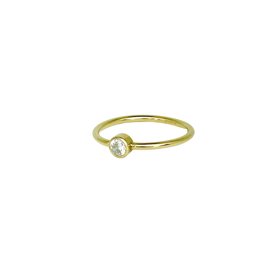 Kiera | 14K Gold filled Cz Solitaire Ring