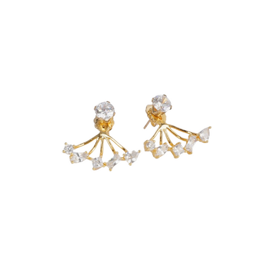 Camila | 14K Gold filled Cluster CZ Earring Jacket