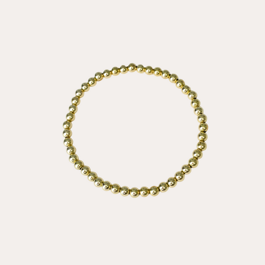 Amy | 14K Gold filled 4mm Bead Bracelet