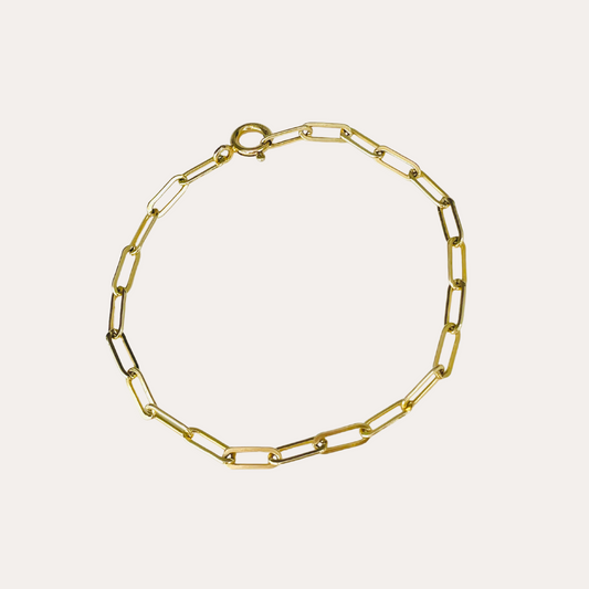 Aspen | 14k Gold filled Paperclip Bracelet