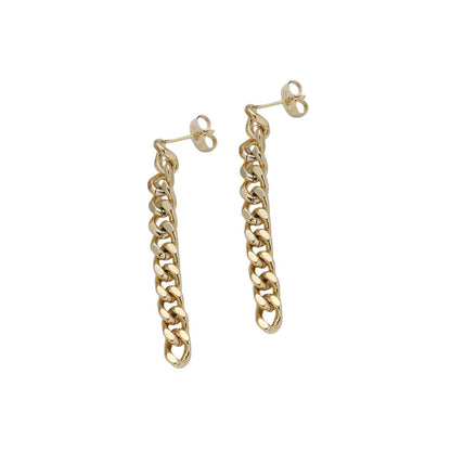 Audrey | 14K Gold filled Cuban Link Stud Earrings