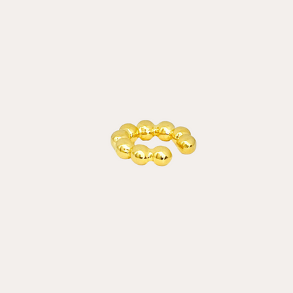 Betty | 14K Gold Plated Beaded Cuff Earrings