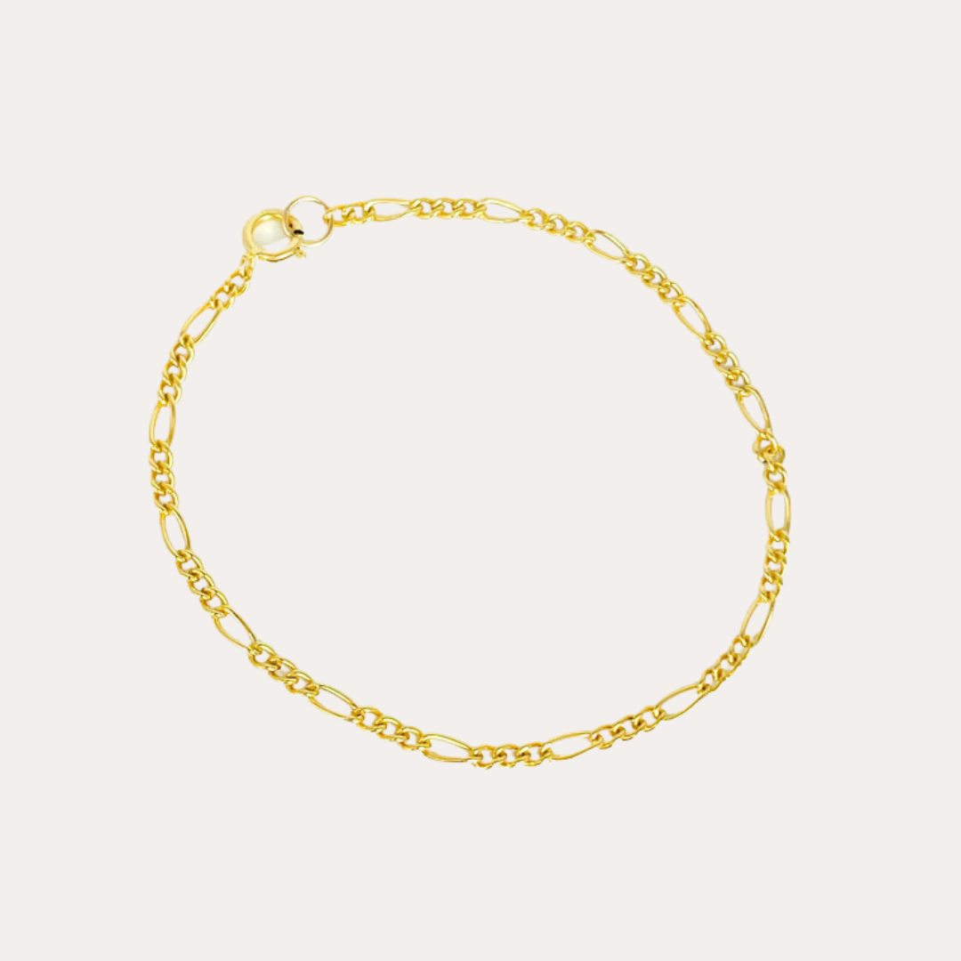 Chloe | 14K Gold filled Figaro Bracelet