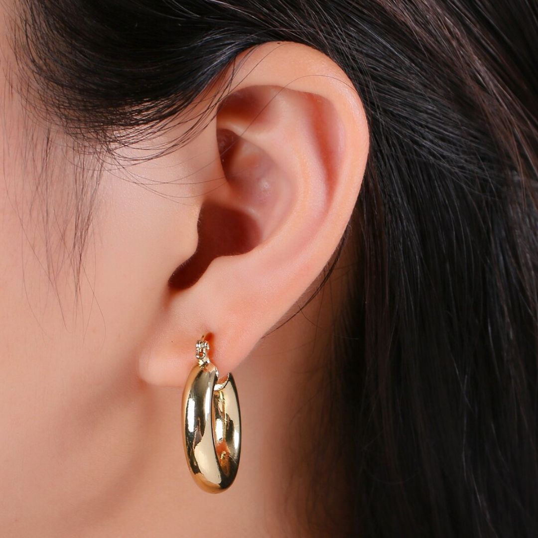 Gianna | 14K Gold Vermeil 20mm Hoop Earrings