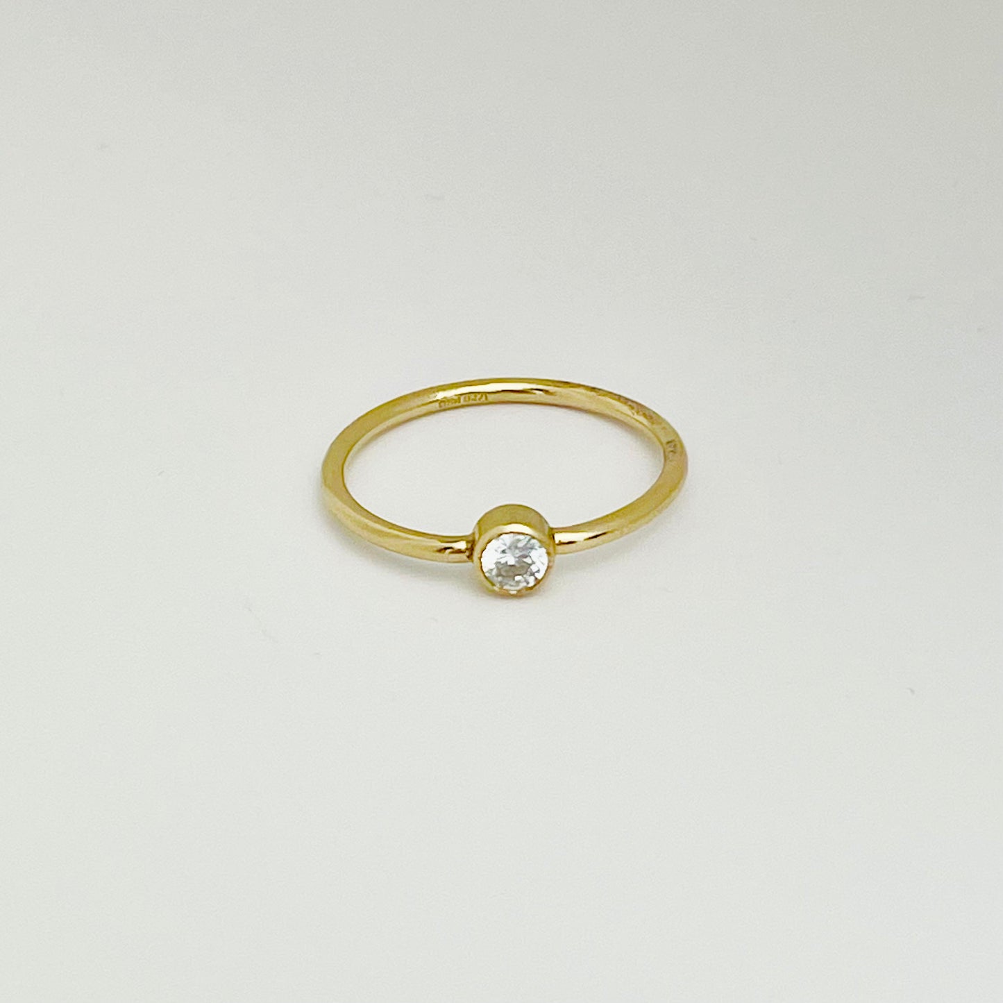 Kiera | 14K Gold filled Cz Solitaire Ring