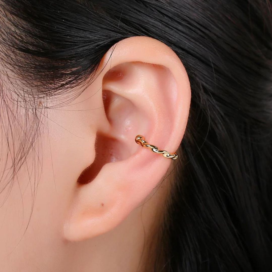 Leia | 14K Gold filled Twisted Cuff Earrings
