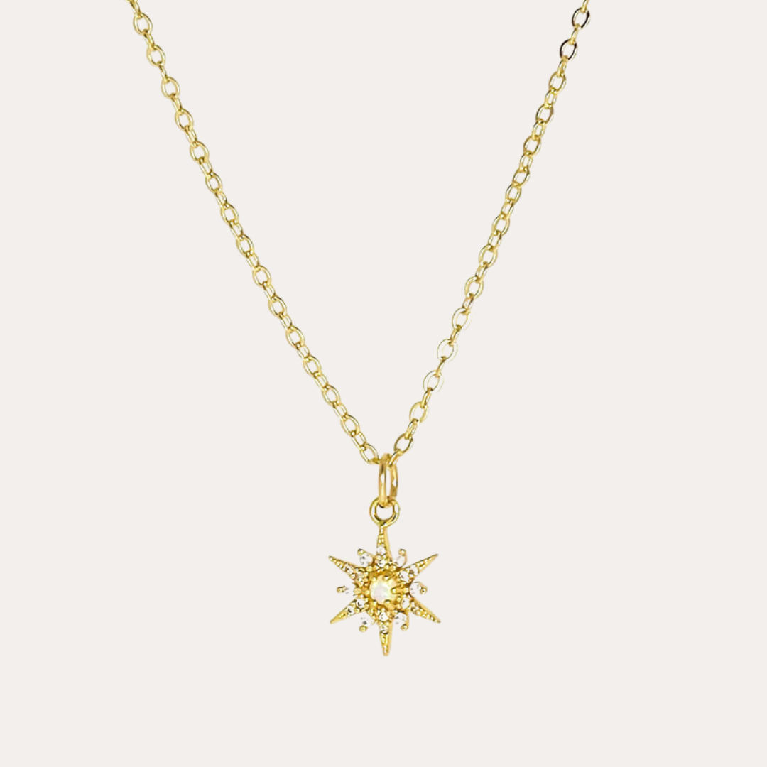 Saige | 14K Gold filled Cz Opal Star Necklace