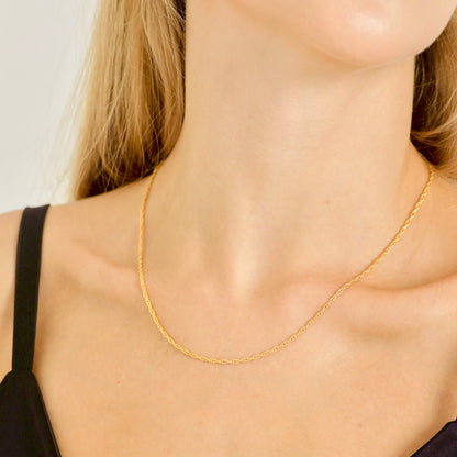 Roselyn | 14K Gold filled Rope Chain Necklace