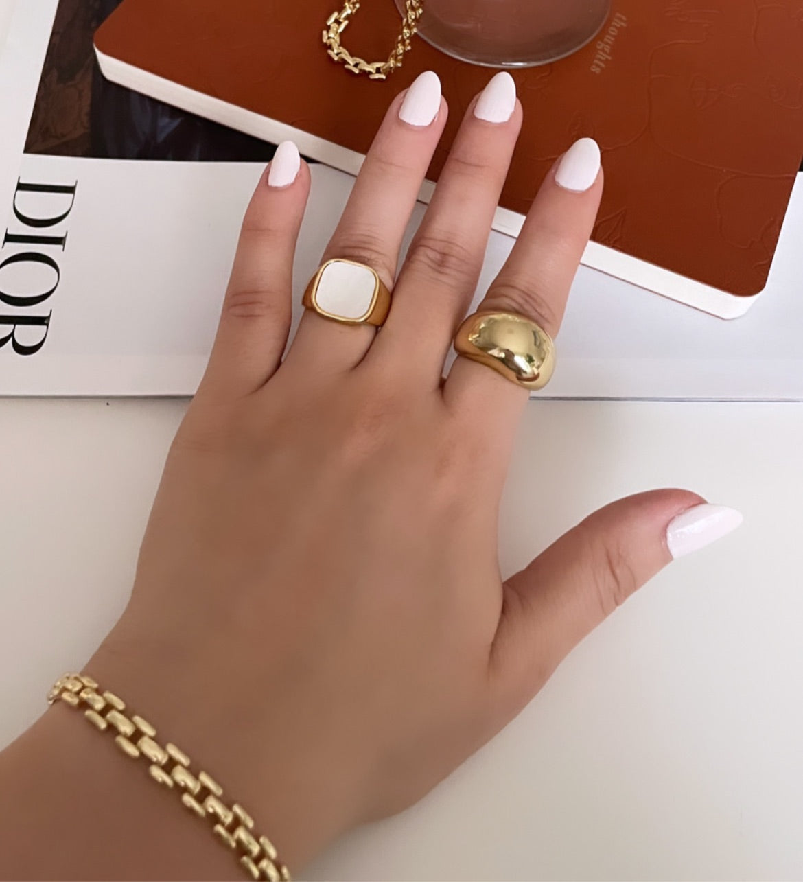 Chunky dior online ring