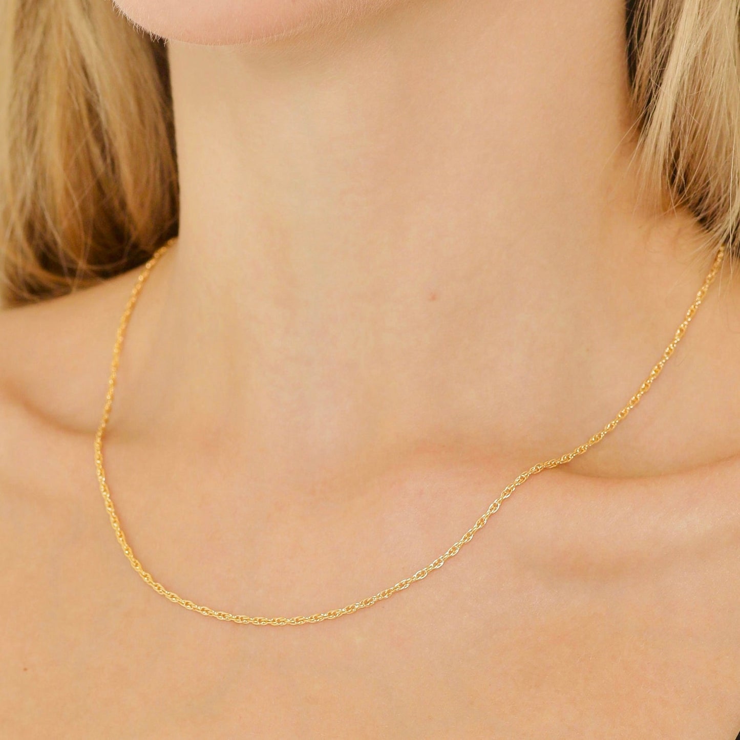 Roselyn | 14K Gold filled Rope Chain Necklace