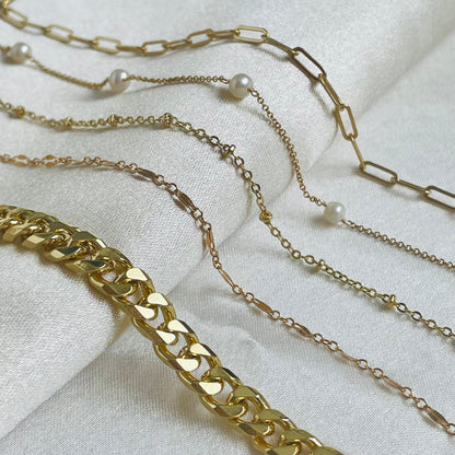 Aspen | 14k Gold filled Paperclip Anklet